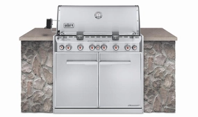 Weber 7460001 Summit S-660&#8482; Natural Gas Grill - Stainless Steel Natural Gas Barbeque Grills,natural gas outdoor grill