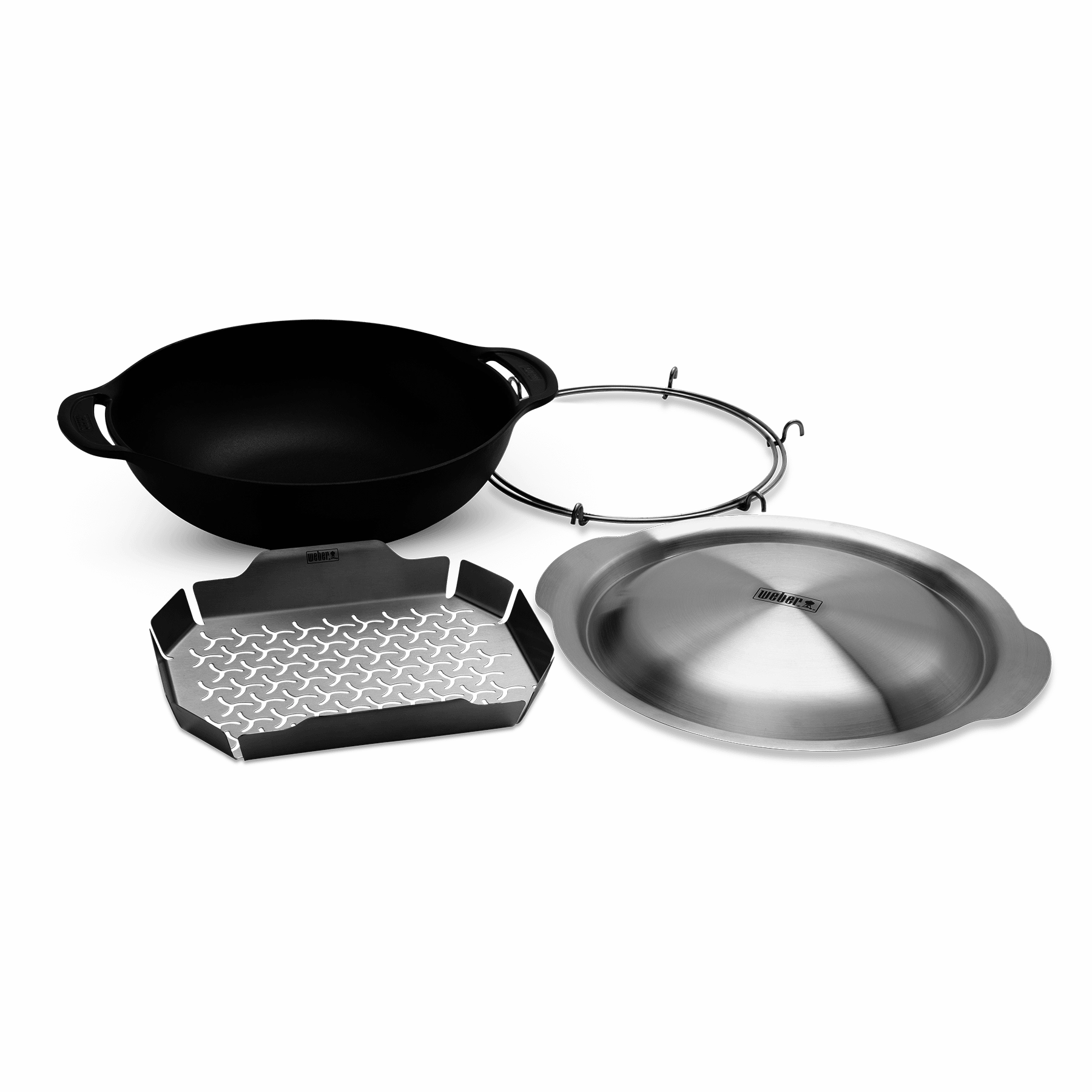 Weber 7606 Weber Crafted Wok & Steamer Barbeque Grill Accessories,grill tool set