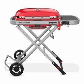 Weber 9030001 Weber Traveler Portable Gas Grill - Red Liquid Propane Barbeque Grills,propane gas grill