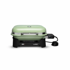Weber 91070901 Lumin Compact Electric Grill - Seafoam Green Electric Barbeque Grills,electric outdoor grill