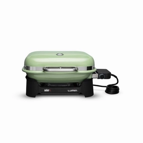 Weber 91070901 Lumin Compact Electric Grill - Seafoam Green Barbeque Grills,outdoor bbq grill