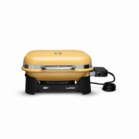 Weber 91280901 Lumin Compact Electric Grill - Golden Yellow Electric Barbeque Grills,electric outdoor grill
