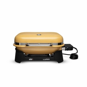 Weber 92280901 Lumin Electric Grill - Golden Yellow Barbeque Grills,outdoor bbq grill