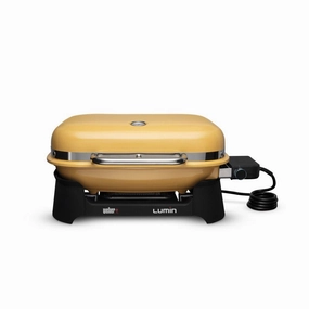 Weber 92280901 Lumin Electric Grill - Golden Yellow Electric Barbeque Grills,electric outdoor grill