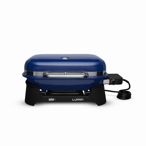 Weber 92300901 Lumin Electric Grill - Deep Ocean Blue Electric Barbeque Grills,electric outdoor grill