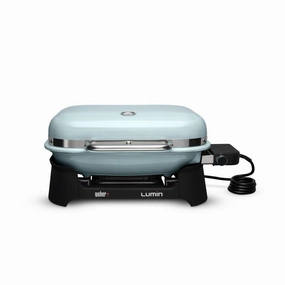 Weber 92400901 Lumin Electric Grill - Ice Blue Electric Barbeque Grills,electric outdoor grill