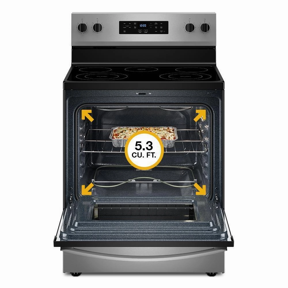 Whirlpool WFES3530RW 30-Inch Electric Range With Steam Clean