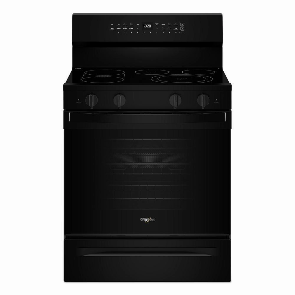 Whirlpool WFES7530RB 30-Inch Smart Electric Smart Range With Air Cooking Technology, No Preheat Air Fry, High Speed Preheat Oven, Wipeclean&#8482; Coating, And Steam/Self Clean Freestanding Ranges freestanding dual fuel range 30 inch