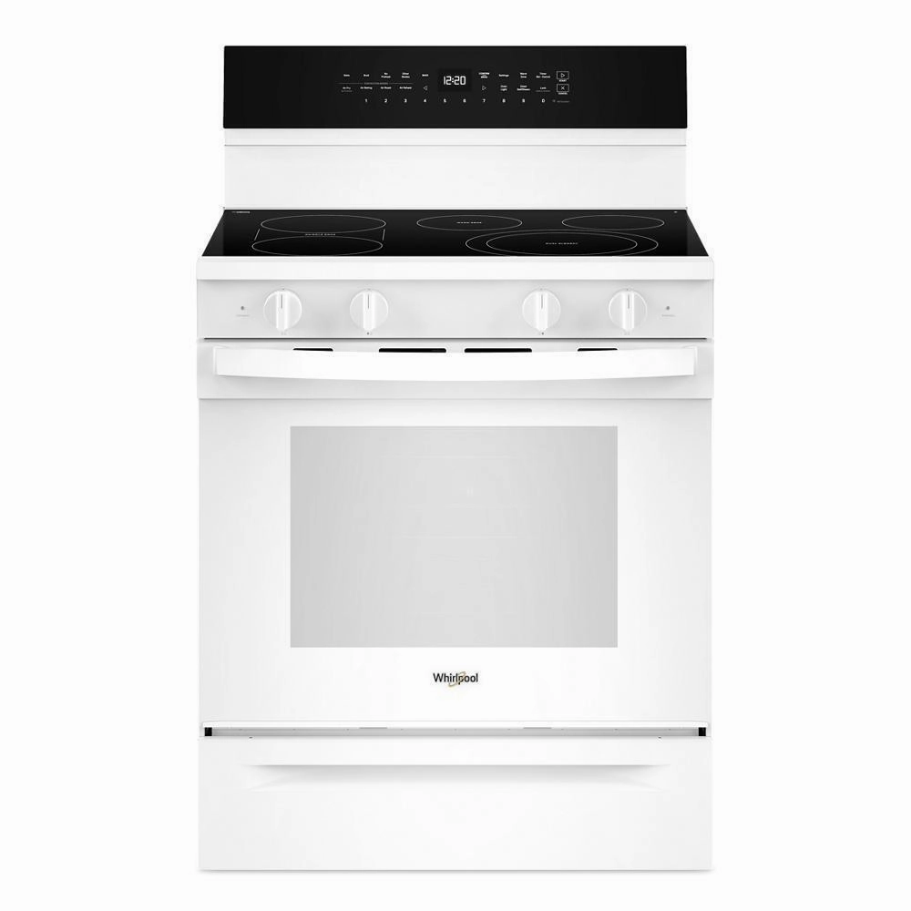 Whirlpool WFES7530RW 30-Inch Smart Electric Smart Range With Air Cooking Technology, No Preheat Air Fry, High Speed Preheat Oven, Wipeclean&#8482; Coating, And Steam/Self Clean Freestanding Ranges freestanding dual fuel range 30 inch