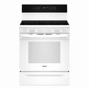 Whirlpool WFES7530RW 30-Inch Smart Electric Smart Range With Air Cooking Technology, No Preheat Air Fry, High Speed Preheat Oven, Wipeclean&#8482; Coating, And Steam/Self Clean Freestanding Ranges freestanding dual fuel range 30 inch