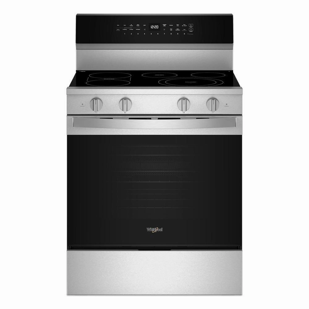Whirlpool WFES7530RZ 30-Inch Smart Electric Smart Range With Air Cooking Technology, No Preheat Air Fry, High Speed Preheat Oven, Wipeclean&#8482; Coating, And Steam/Self Clean Freestanding Ranges freestanding dual fuel range 30 inch