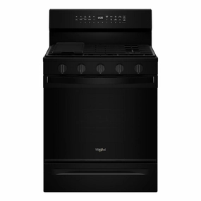 Whirlpool WFGS7530RB 30-Inch Smart Gas Range With Air Cooking Technology, No Preheat Air Fry, Steam/Self Clean And High Speed Preheat Freestanding Ranges freestanding dual fuel range 30 inch