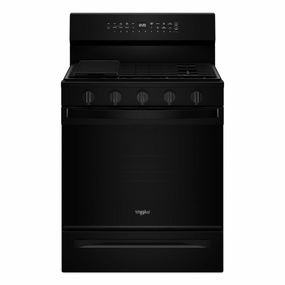 Whirlpool WFGS7530RB 30-Inch Smart Gas Range With Air Cooking Technology, No Preheat Air Fry, Steam/Self Clean And High Speed Preheat Freestanding Ranges freestanding dual fuel range 30 inch