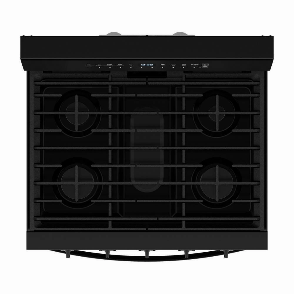 Whirlpool WFGS7530RB 30-Inch Smart Gas Range With Air Cooking Technology, No Preheat Air Fry, Steam/Self Clean And High Speed Preheat
