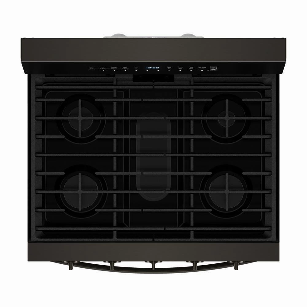 Whirlpool WFGS7530RV 30-Inch Smart Gas Range With Air Cooking Technology, No Preheat Air Fry, Steam/Self Clean And High Speed Preheat