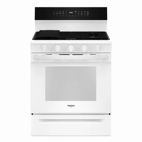 Whirlpool WFGS7530RW 30-Inch Smart Gas Range With Air Cooking Technology, No Preheat Air Fry, Steam/Self Clean And High Speed Preheat Freestanding Ranges freestanding dual fuel range 30 inch