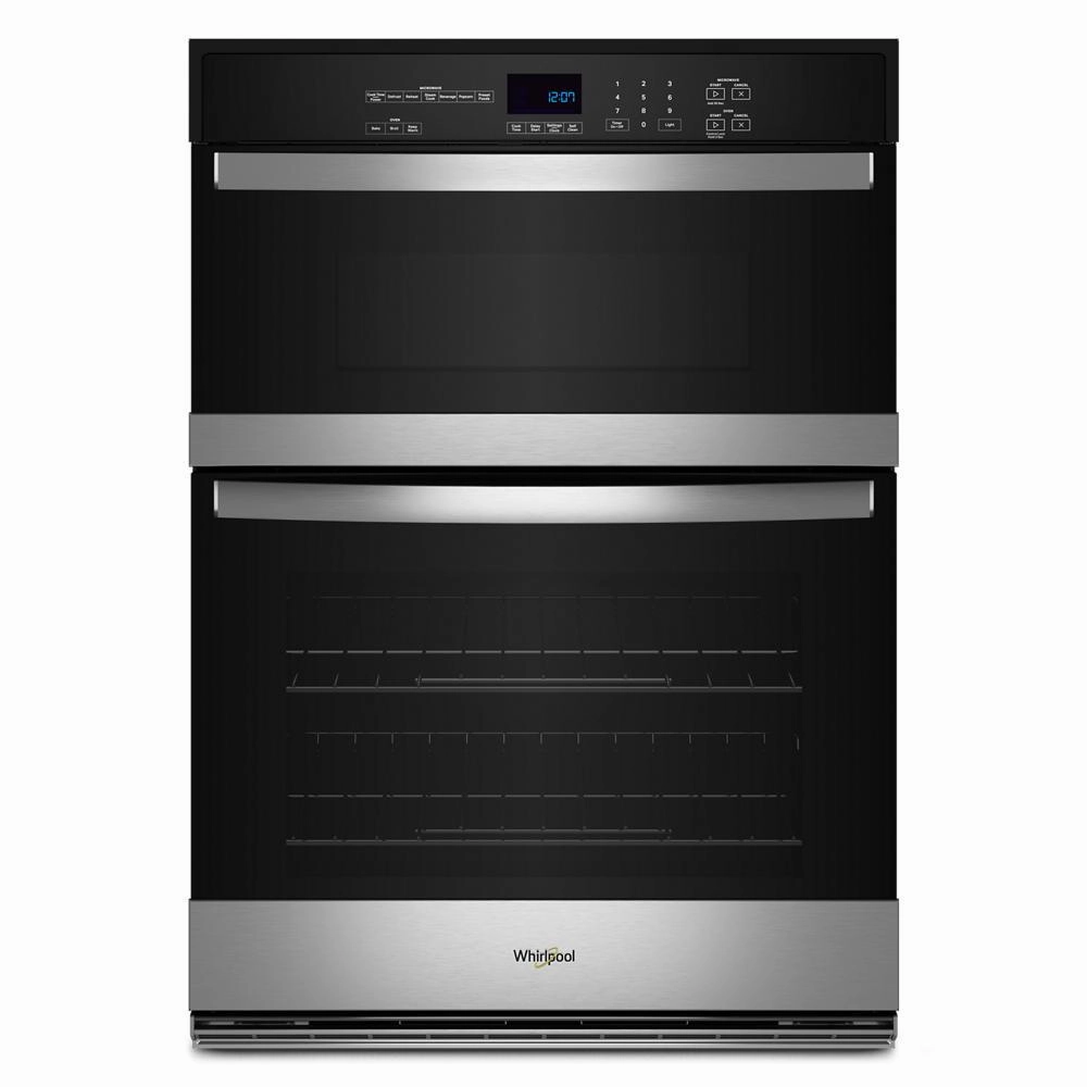 Whirlpool WOEC3030LS 6.4 Total Cu. Ft. Combo Self-Cleaning Wall Oven Wall Ovens convection wall oven with steam assist
