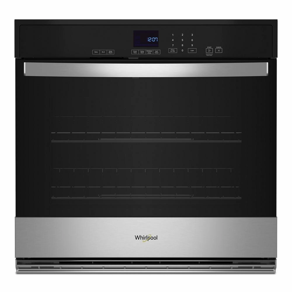 Whirlpool WOES3027LS 4.3 Cu. Ft. Single Self-Cleaning Wall Oven Wall Ovens convection wall oven with steam assist