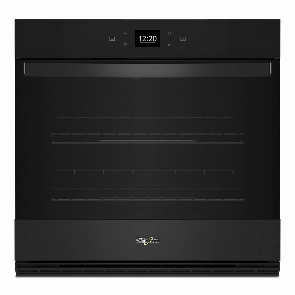 Whirlpool WOES5027LB 4.3 Cu. Ft. Single Wall Oven With Air Fry When Connected Wall Ovens convection wall oven with steam assist
