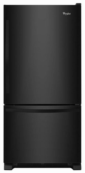 Whirlpool WRB322DMBB 33-Inches Wide Bottom-Freezer Refrigerator With Spillguard Glass Shelves - 22 Cu. Ft Freestanding Refrigerators freestanding fridge freezer combo