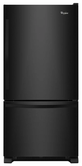 Whirlpool WRB329DMBB 30-Inches Wide Bottom-Freezer Refrigerator With Spillguard Glass Shelves - 18.7 Cu. Ft. Freestanding Refrigerators freestanding fridge freezer combo
