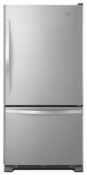 Whirlpool WRB329DMBM 30-Inches Wide Bottom-Freezer Refrigerator With Spillguard Glass Shelves - 18.7 Cu. Ft. Freestanding Refrigerators freestanding fridge freezer combo
