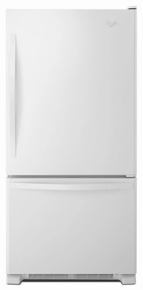Whirlpool WRB329DMBW 30-Inches Wide Bottom-Freezer Refrigerator With Spillguard Glass Shelves - 18.7 Cu. Ft. Freestanding Refrigerators freestanding fridge freezer combo