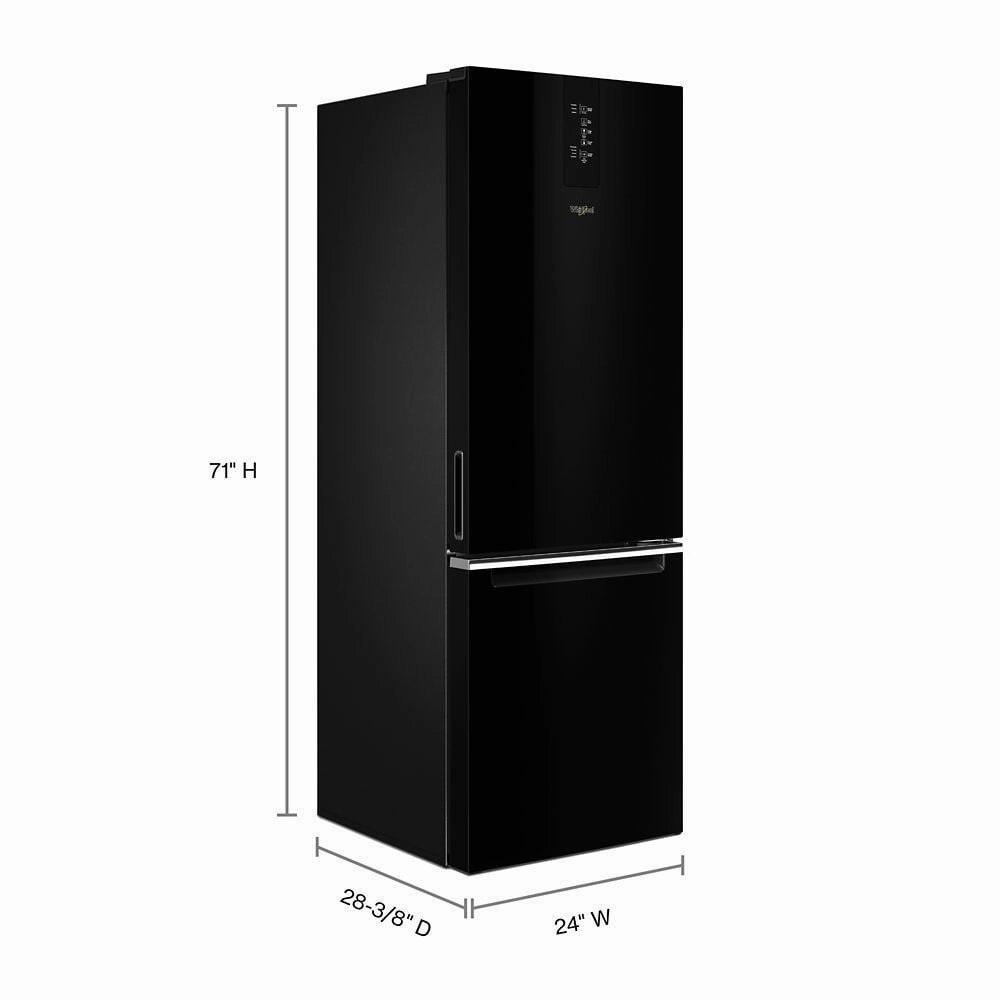 Whirlpool WRB533CZJB 24-Inch Wide Bottom-Freezer Refrigerator - 12.7 Cu. Ft.