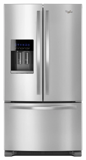 Whirlpool WRF555SDFZ 36-Inch Wide French Door Refrigerator - 25 Cu. Ft. Freestanding Refrigerators freestanding fridge freezer combo