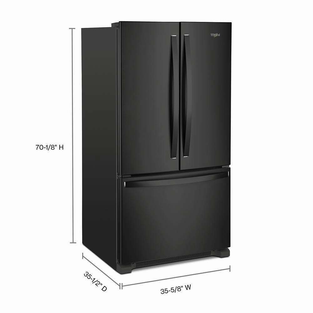Whirlpool WRFF3236RB Whirlpool? Full-Depth French Door Bottom Mount Refrigerator