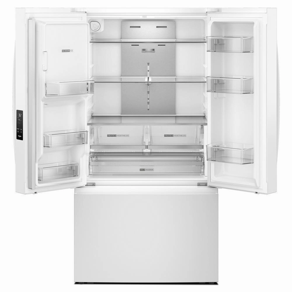 Whirlpool WRFF3736SW 36-Inch French Door Refrigerator With Dual Ice Makers - 30 Cu. Ft.