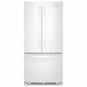 Whirlpool WRFF5333PW 33-Inch Wide French Door Refrigerator - 22 Cu. Ft. Freestanding Refrigerators freestanding fridge freezer combo