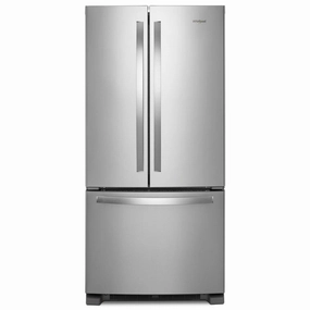 Whirlpool WRFF5333PZ 33-Inch Wide French Door Refrigerator - 22 Cu. Ft. Freestanding Refrigerators freestanding fridge freezer combo