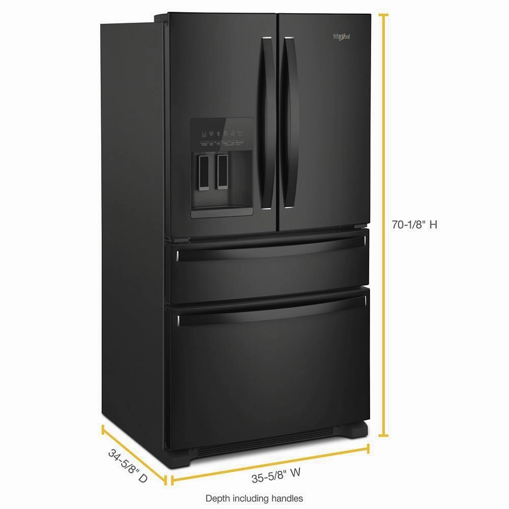 Whirlpool WRMF3636RB Whirlpool? 36-Inch Wide French Door Bottom Mount Refrigerator