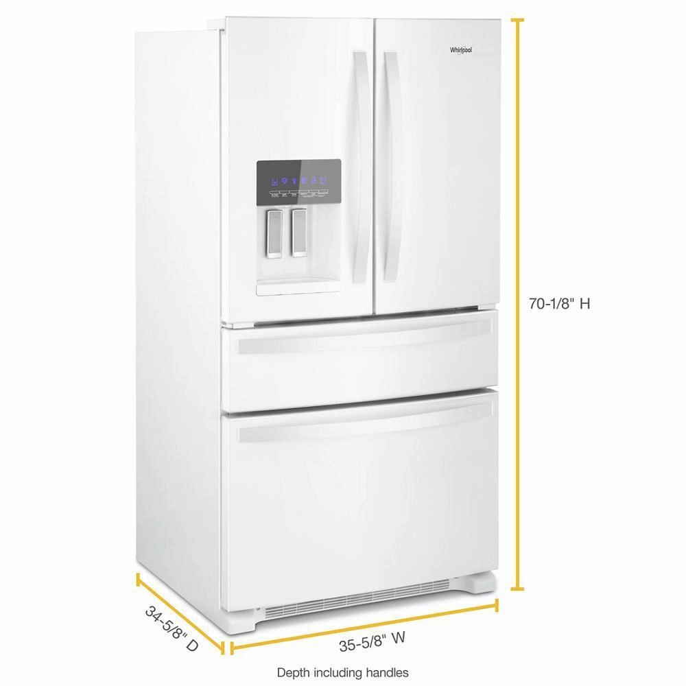 Whirlpool WRMF3636RW Whirlpool? 36-Inch Wide French Door Bottom Mount Refrigerator
