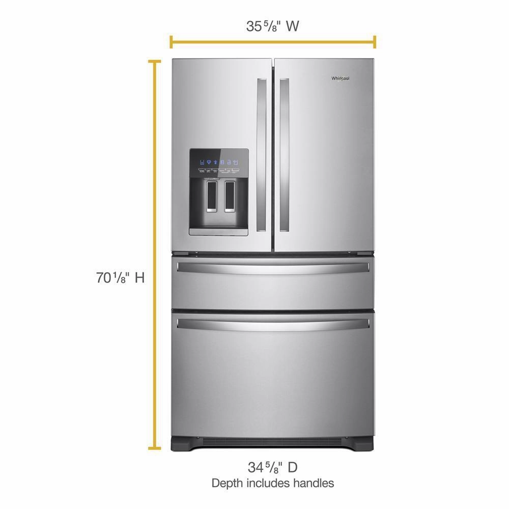 Whirlpool WRMF3636RZ Whirlpool? 36-Inch Wide French Door Bottom Mount Refrigerator