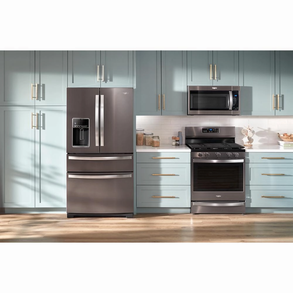 Whirlpool WRMF7736PV 36-Inch Wide 4 Door Refrigerator With Prep And Store Bins - 26 Cu. Ft.