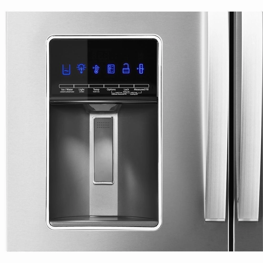 Whirlpool WRMF7736PZ 36-Inch Wide 4 Door Refrigerator With Prep And Store Bins - 26 Cu. Ft.