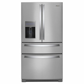 Whirlpool WRMF7736PZ 36-Inch Wide 4 Door Refrigerator With Prep And Store Bins - 26 Cu. Ft. Freestanding Refrigerators freestanding fridge freezer combo