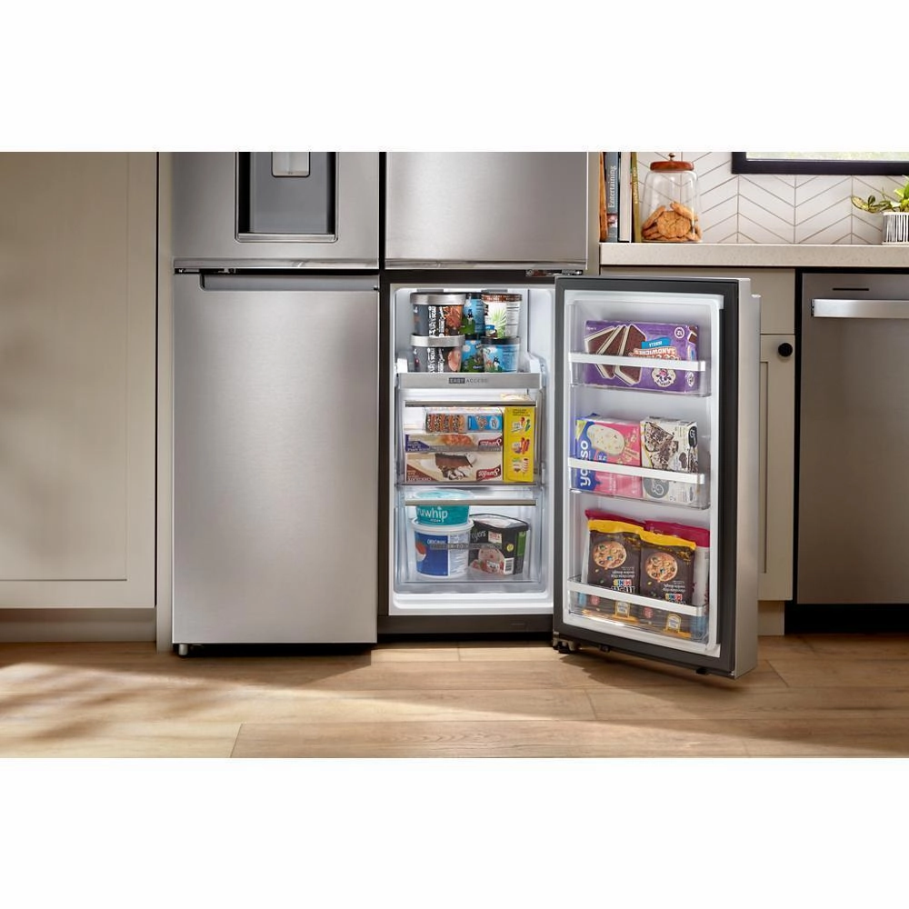 Whirlpool WRQC7836RZ 36-Inch Counter Depth 4 Door Refrigerator With Ice Maker In Door