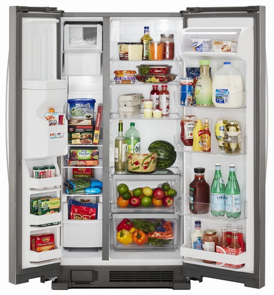 Whirlpool WRS311SDHM 33-Inch Wide Side-By-Side Refrigerator - 21 Cu. Ft.