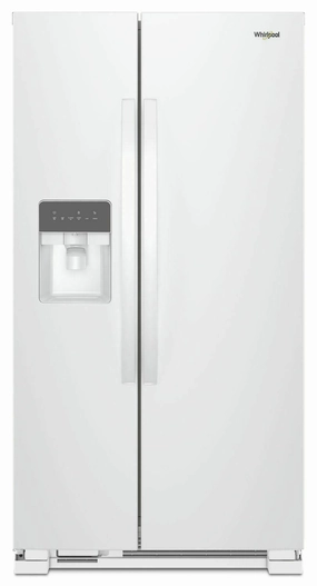 Whirlpool WRS315SDHW 36-Inch Wide Side-By-Side Refrigerator - 24 Cu. Ft. - White Freestanding Refrigerators freestanding fridge freezer combo