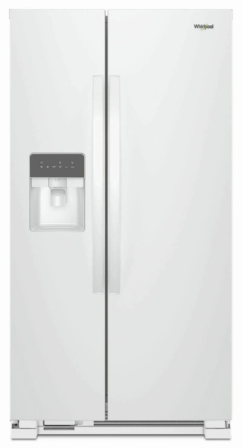 Whirlpool WRS315SDHW 36-Inch Wide Side-By-Side Refrigerator - 24 Cu. Ft. - White Freestanding Refrigerators freestanding fridge freezer combo