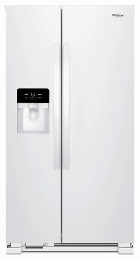 Whirlpool WRS321SDHW 33-Inch Wide Side-By-Side Refrigerator - 21 Cu. Ft. Freestanding Refrigerators freestanding fridge freezer combo