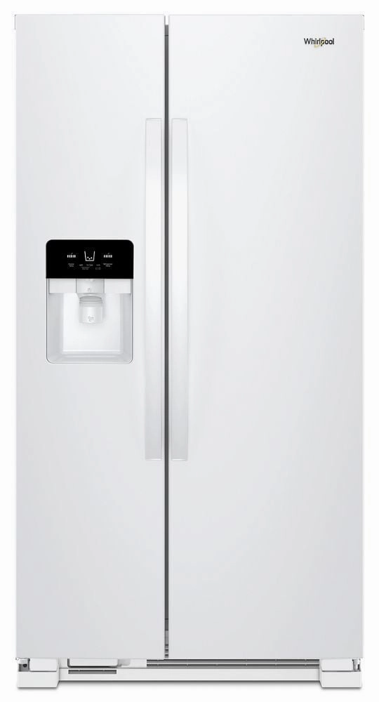Whirlpool WRS321SDHW 33-Inch Wide Side-By-Side Refrigerator - 21 Cu. Ft. Freestanding Refrigerators freestanding fridge freezer combo