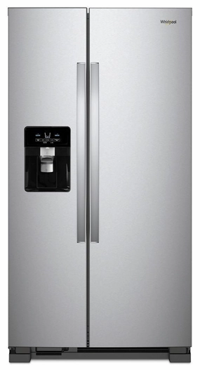 Whirlpool WRS325SDHZ 36-Inch Wide Side-By-Side Refrigerator - 25 Cu. Ft. Freestanding Refrigerators freestanding fridge freezer combo
