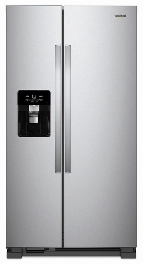 Whirlpool WRS331SDHM 33-Inch Wide Side-By-Side Refrigerator - 21 Cu. Ft. Freestanding Refrigerators freestanding fridge freezer combo