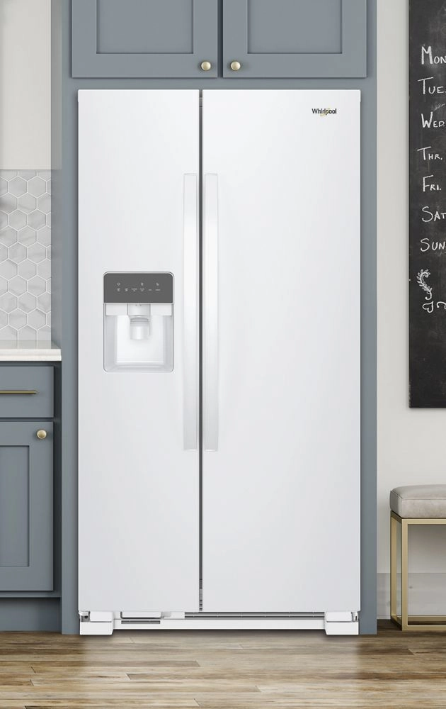 Whirlpool WRS331SDHW 33-Inch Wide Side-By-Side Refrigerator - 21 Cu. Ft.