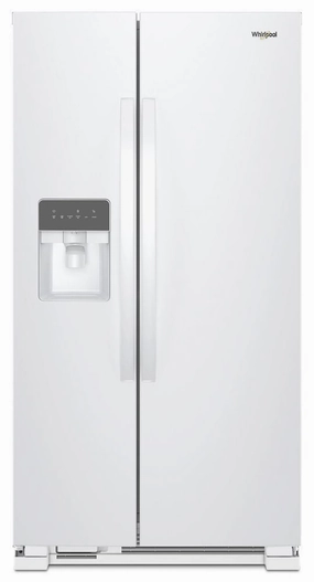 Whirlpool WRS331SDHW 33-Inch Wide Side-By-Side Refrigerator - 21 Cu. Ft. Freestanding Refrigerators freestanding fridge freezer combo