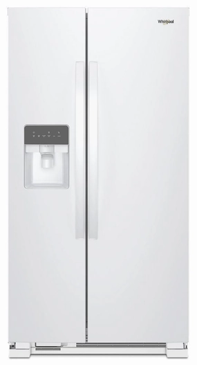 Whirlpool WRS335SDHW 36-Inch Wide Side-By-Side Refrigerator - 25 Cu. Ft. Freestanding Refrigerators freestanding fridge freezer combo